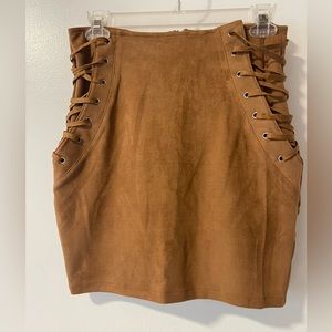Suede Skirt